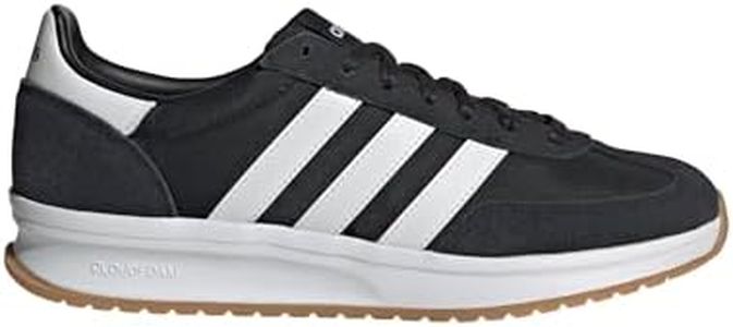 adidas Men's Run 72 Sneaker, Black/White/White, 9.5