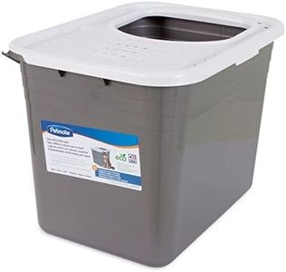 Petmate Top Entry Litter Cat Litter Box With Filter Lid To Clean Paws, Made in USA