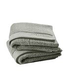 SPREAD SPAIN Resort Luxurious Cotton, 720 GSM 16x24 Inches 2 Piece Hand Towel Set, Maximum Softness & Absorbency Ultra-Durable for Luxury Hotel & Spa Quality (London Fog)