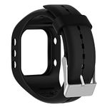 Band for Polar A300, Soft Adjustable Silicone Replacement Wrist Watch Band for Polar A300 Watch (BK)