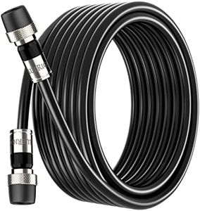 BlueRigger RG6 Coaxial Cable, 80FT (Weatherproof Rubber Boot, Direct Burial, in-Wall CL3 Rated, 75 Ohm, Indoor Outdoor) - Digital Coax Cord for HDTV, CATV, TV Antenna, Satellite, Broadband Internet