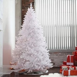 7 Foot Pre-lit Sparkling White Christmas Tree (7ft Pre-lit)