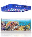 AGLEX Dimmable LED Aquarium Light 165W Double Channels Full Spectrum Reef Light, Saltwater Aquarium Light for Coral Reef Marine Fish Tank Freshwater Saltwater 15.7"x 8.26"x1.97"(P100)