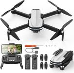 Holy Stone FPV Drone with 1080P HD Camera for Kids and Adults, HS280D Foldable RC Quadcopter with Brushless Motor, Optical Flow, Tap Fly, Voice Control, Gesture Selfie, 2 Modular Batteries