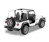 Bestop 90024-35 Black Diamond Duster Deck Cover for 04-06 Wrangler Unlimited with Factory Hardtop Removed