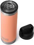 YETI Rambler 18 oz Bottle, Leakproof, Vacuum Insulated, Stainless Steel with Chug Cap, Low Country Peach