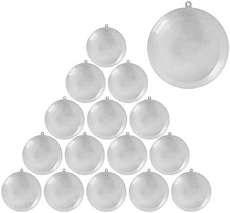 GGISUI Boule de Noel en Plastique,30pcs Ornement Boule Sphère Transparent Acrylique Remplissable Boule pour Décorer Les Arbres de Noël,Créer Une Atmosphère Festive et Créer des Surprises