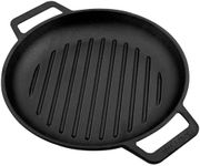 Victoria Cast Iron Round Grill Pan 