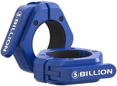 Olympic Barbell Clamps 2 inch Barbell Clips (Pair) Barbell Collars for Secure Weightlifting Quick Release Weight Clips for Bars with Anti-Slip TPR Lining at Home or Gym Clips