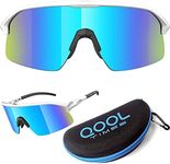 QoolTimes Polarized shield warp around Cycling Sunglasses Men Women Baseball ski Triathlon Volleyball Running pickleball