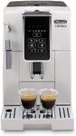 De’Longhi Dinamica Fully Automatic Coffee & Espresso Machine, Iced-Coffee, Burr Grinder + Descaling Solution, Cleaning Brush & Bean Shaped Icecube Tray, White, ECAM35020W