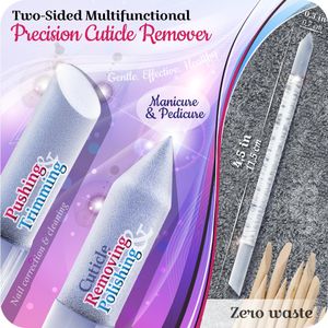 GLADZY Czech Glass Nail File Set – Dual Grit, Callus Remover, Cuticle Pusher
