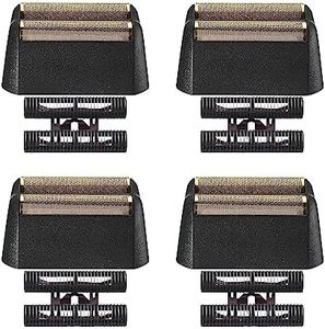 Replacement Heads for Men, 5 Star Series Finale Razor Replacement Foil and Bar Assembly Compatible with wahl Foil 7031-100,7043-100 Shave Replacement Head, 4 Packs (Black)