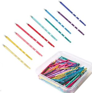 Hapy Shop 150 Pieces Solid Color Bobby Pins Hair Styling Clips with Storage Box for Women, Green