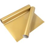 VINYL FROG Heat Transfer Vinyl Roll HTV Vinyl - 30.5x155cm Gold Iron on Vinyl for T-Shirts, Heat Press Vinyl for DIY Craft Designs (Gold)