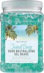 SMELLS BEGONE 48 oz Odor Eliminator Gel Bead Refill - Eliminates Odors in Bathrooms, Cars, Boats, RVs & Pet Areas - Air Freshener - Made with Essential Oils - Tropical Breeze Scent