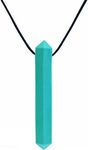 ARK's Krypto-Bite XT Chewable Gem Necklace Chew Jewelry (Extra Tough, Teal)