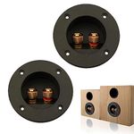 2PCS Round 2-Way Speaker Box Terminal Binding Post Screw Cup Connector Subwoofer Plugs for DIY Home Car Stereo HiFi