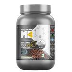 MuscleBlaze Biozyme Iso-Zero, Low Carb Whey Protein Isolate, 27g Isolate Whey Per Scoop (Blue Tokai Cafe Latte, 1kg / 2.2lbs) with USA Patent-Published Enhanced Absorption Formula (EAF)