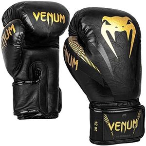 Venum Impact Boxing Gloves-Black/Gold - 10OZ