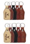 Highlark® Premium and Exclusive Leather Keychain | All Vehicles Compatible Keychain | Key Chain For Home, Office, Car & Bike | Heavy Duty Keychain for Men and Women(Pack of 2(Set of 5))