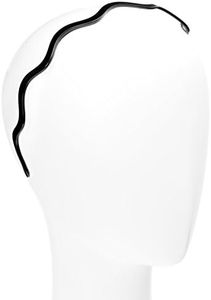 France Luxe Wavy Ultracomfort Headband - Classic - As Seen in Gina Magazine - Black