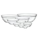 Duralex 100009 Gigogne Mixing Bowl Set, Glass, Clear