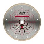 QEP 7" Black Widow Premium-Grade, Thin Rim Diamond Blade for Wet Cutting of Porcelain, Ceramic, Granite and Marble Tile