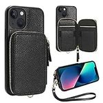 ZVE iPhone 13 Wallet Case with Wris