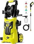 DEKOPRO Power Washer: 2150PSI, Max. 1.8GPM Electric Pressure Washer with Hose Reel