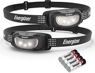 Energizer LED Head Torch, Universal Plus with Night Vision, for Indoor, Outdoor Lights and Camping, Pack of 2