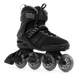 SFR Venture Pro Inline Skates, Black UK 10A / EU 44.5, Stylish Sporty Roller Skates for Youth and Adults, Perfect for Beginner Skaters, Stable and Secure with Comfort Liner and High Cuff for Support
