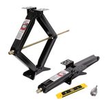 PEAKTOW PTJ0624 RV 5,000 lb. 24" Stabilizer Scissor Jack W/Socket & Level 2PK