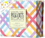 Where The Polka Dots Roam Colorful Rainbow Gingham Sheets, Twin Sheets for Girls, Kids, Teens and Adults, Wrinkle Resistant, Super Soft Sheets. Fun Bedding in White, Blue, Yellow, Pink, Purple