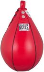 CLETO REYES Platform Leather Punching Speed Bag for Boxing, MMA, Muay Thai, Training Equipment, Classic Red, Medium