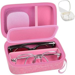GWCASE Portable 2 in 1 Contact Lens Case and Double Travel Glasses Case