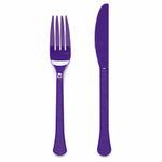 Amscan 9915409-213 - Purple Eco-Friendly Re-usable Dishwasher Safe Plastic Party Spoons - 24 Pack