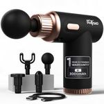 Dr Physio USA Dynamo Rechargeable Percussion Massage Gun | 3000mAh Battery | 6 Speed Levels | 4 Removable Heads Electric Full Body Gun Massager, Pain Relief Cordless Deep Tissue Massage Machine - 1034