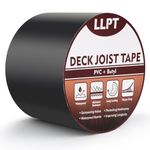 LLPT Joist Tape for Decking | Beam Joist Protection Flashing Tape | Heavy Duty Waterproof Butyl Sealant | for Wood Decks Roof Building Joists Beams(JDT450P1) | 101mm x 15m