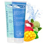 TRISWIM Chlorine Removal Hair Care Bundle | After Swim Care Shampoo and Moisturizing Conditioner | Anti-Chlorine Hair Protection For Swimmers | Removes Green Tint | Vegan & Cruelty Free (251+251 ml)