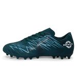 Nivia Encounter Mg 11 Football Stud for Men, Synthetic Leather Upper, Lightweight Insole,High-Shear Strength TPU Outsole (Arabian Green) UK-07