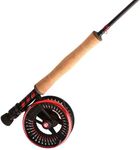 Greys Tail Lightweight Fly Fishing Rod and Tail Large Arbor Disc Drag Reel Combo Supplied in Travel Case- 9ft 5/6 WF5