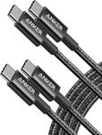 Anker USB C to USB C Charger Cable, 60W (3A) New Nylon, for iPhone 17/16/15, iPad Pro, Samsung Galaxy, MacBook Pro,and More (6 ft/1.8m, 2-Pack)