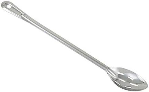 Winco Slotted Stainless Steel Basting Spoon, 18-Inch