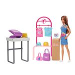 Barbie Doll & Accessories, Make & Sell Boutique Playset with Display Rack, Create Foil Designs