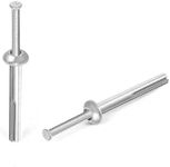 1/4 x 2" Hammer Drive Nail in Anchors, Cement Hammering Anchors, Zinc Alloy, 50 PCS