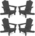 KINGYES Folding Adirondack Chair Se