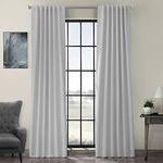 Half Price Drapes Boch-171101-108 Blackout Curtain, 50 x 108, Artic Grey