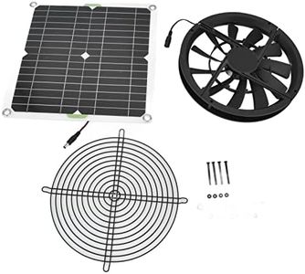 Solar Panel Fan Kit, 100W 2A Waterproof Ventilation Case Exhaust Fan, 23-24% Conversion Rate, No Power Storage Function, for Chicken Coop Greenhouse Shed
