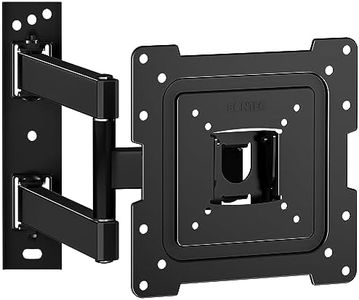 BONTEC Support Mural TV pour écrans 13-43 Pouces LED LCD et courbé Inclinable et orientable - Support avec Bras articulés/VESA Max de 200x200mm /Capacité Max de 35kg